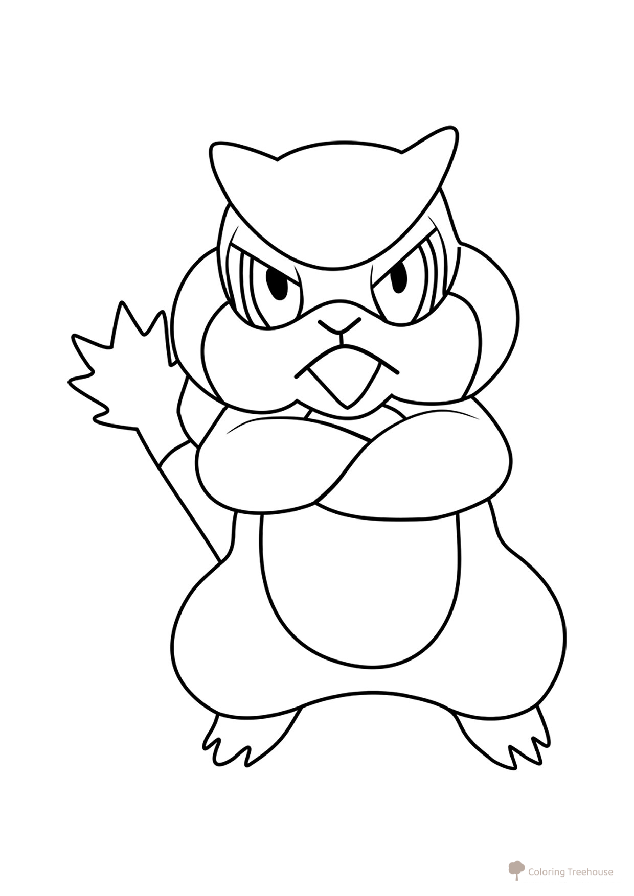 Página para colorear Pokémon Patrat #0504 dibujo para colorear gratis de Páginas para colorear: Pokémon de la 5.ª generación (Unova)