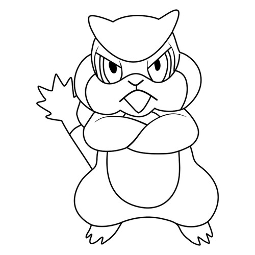 Página para colorear Pokémon Patrat #0504 dibujo para colorear gratis de Páginas para colorear: Pokémon de la 5.ª generación (Unova)