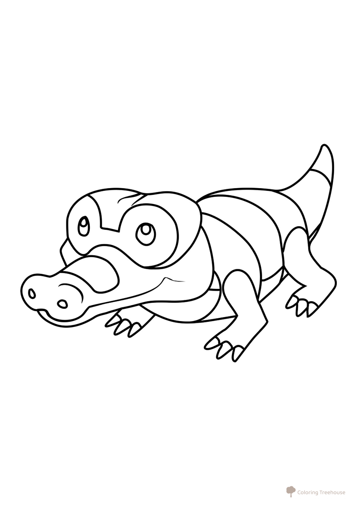 Pokemon Sandile Coloring Page #0551 free printable Generation 5 Pokémon Coloring Pages coloring page