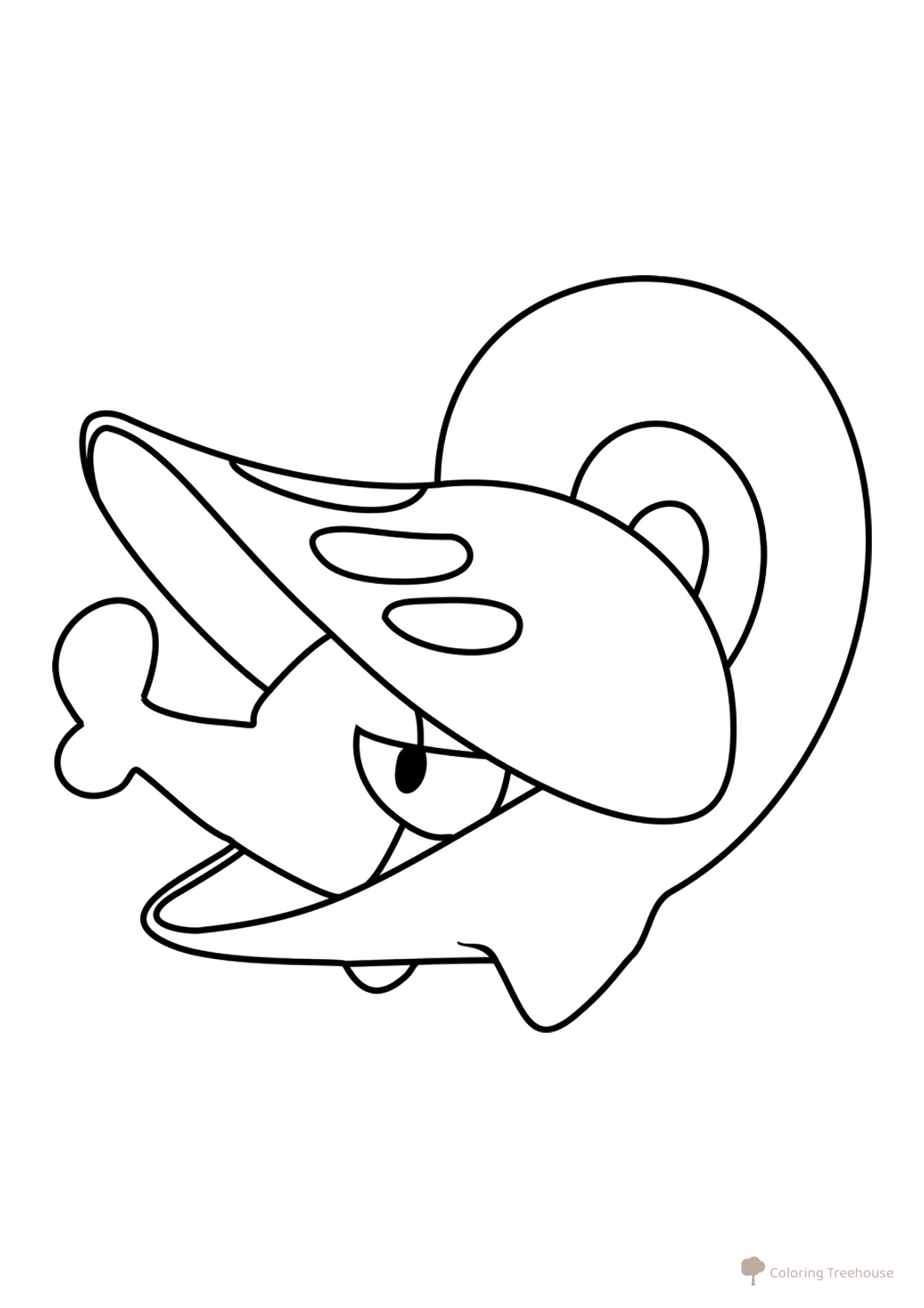 Página para colorear de Pokémon Shelmet #0616 dibujo para colorear gratis de Páginas para colorear: Pokémon de la 5.ª generación (Unova)