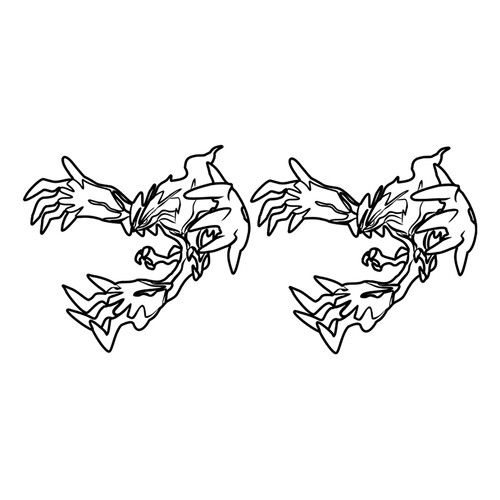 Página para colorear: Pokémon legendario Yveltal #0717 dibujo para colorear gratis de Páginas para colorear: Pokémon de la sexta generación
