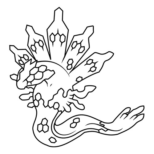 Página para colorear: Pokémon legendario Zygarde #0718 dibujo para colorear gratis de Páginas para colorear: Pokémon de la sexta generación