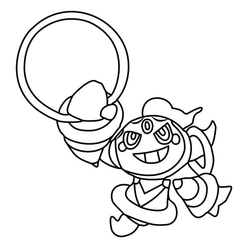 Página para colorear: Pokémon mítico Hoopa #0720 dibujo para colorear gratis de Páginas para colorear: Pokémon de la sexta generación