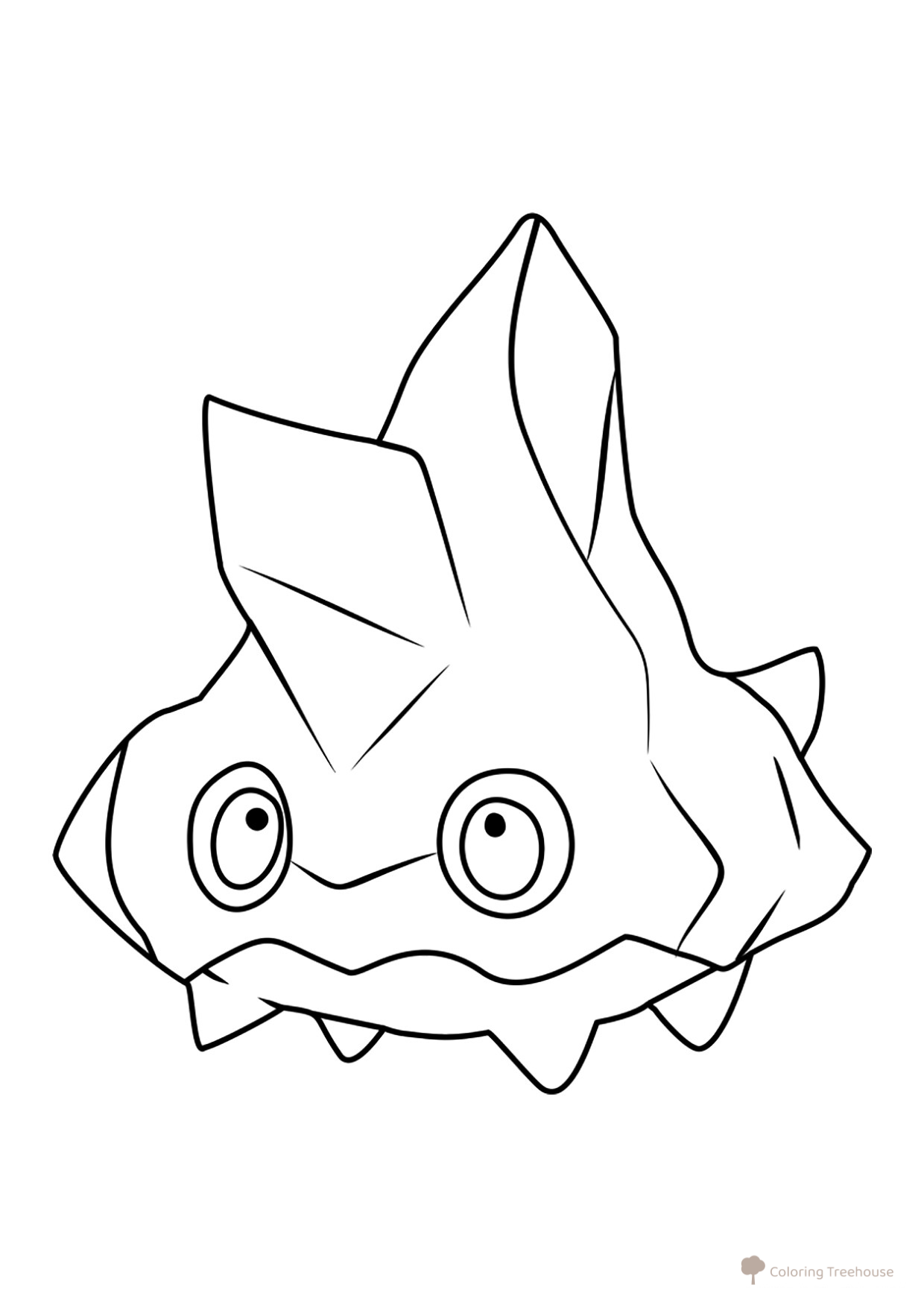 Bergmite Pokémon Coloring Page #0712 free printable Pokémon Gen 6 Coloring Pages coloring page