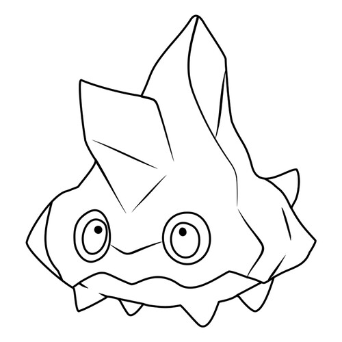 Bergmite Pokémon Coloring Page #0712 free printable Pokémon Gen 6 Coloring Pages coloring page