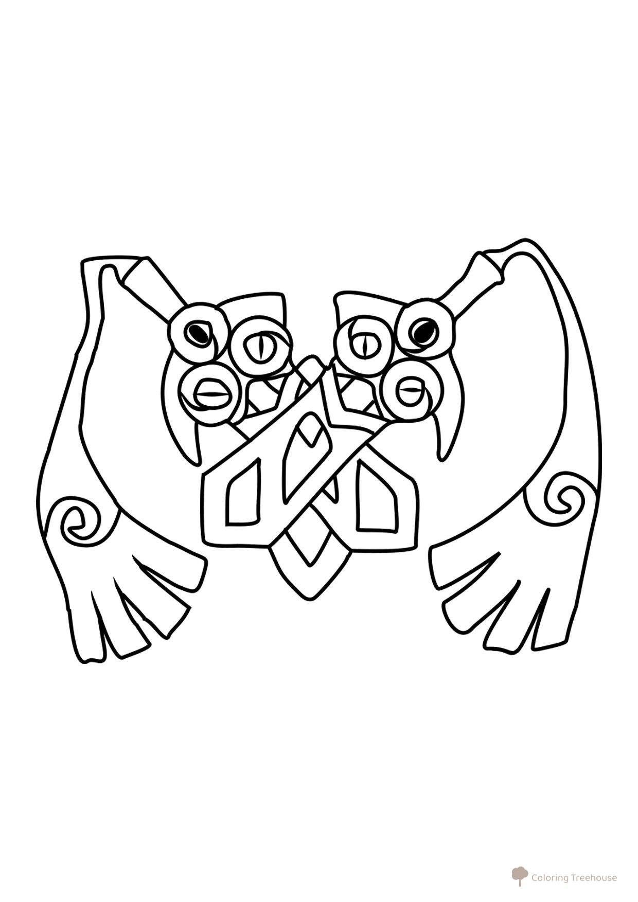 Pokemon Doublade Coloring Page #0680 free printable Pokémon Gen 6 Coloring Pages coloring page