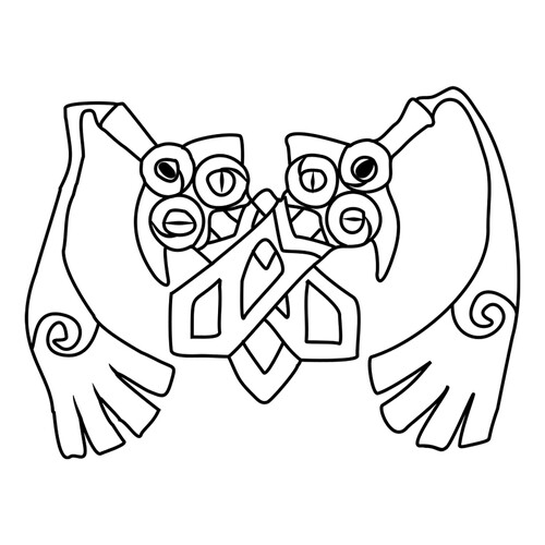 Pokemon Doublade Coloring Page #0680 free printable Pokémon Gen 6 Coloring Pages coloring page