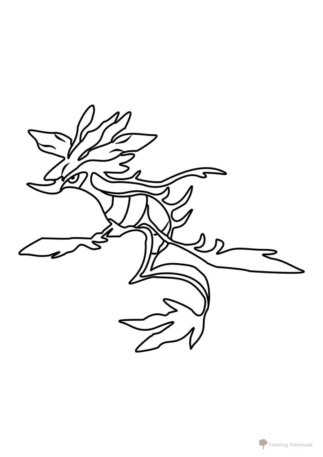 Pokémon Dragalge Coloring Page #0691 free printable Pokémon Gen 6 Coloring Pages coloring page