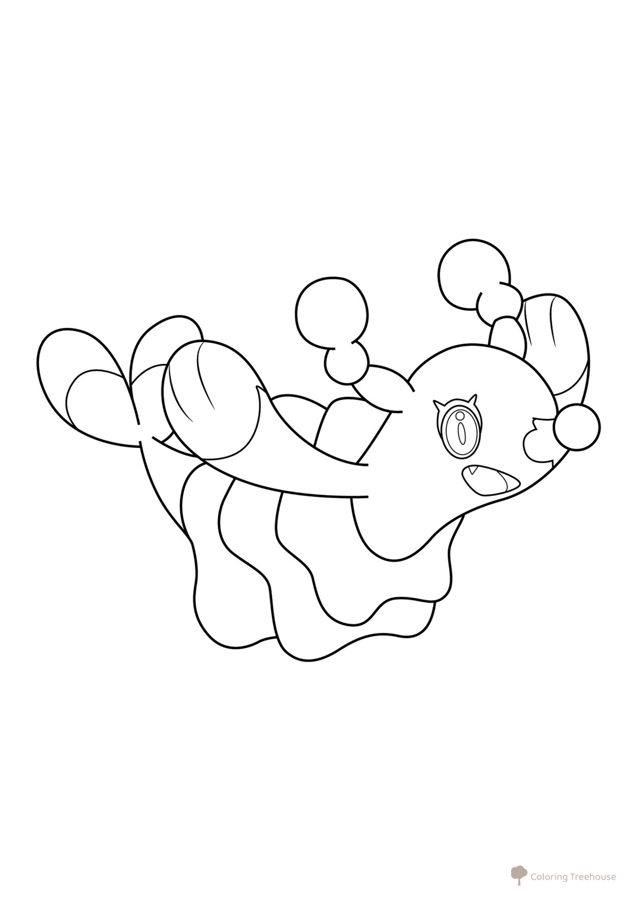 Pokémon Brionne Coloring Page #0729 free printable Generation 7 Pokémon Coloring Pages coloring page
