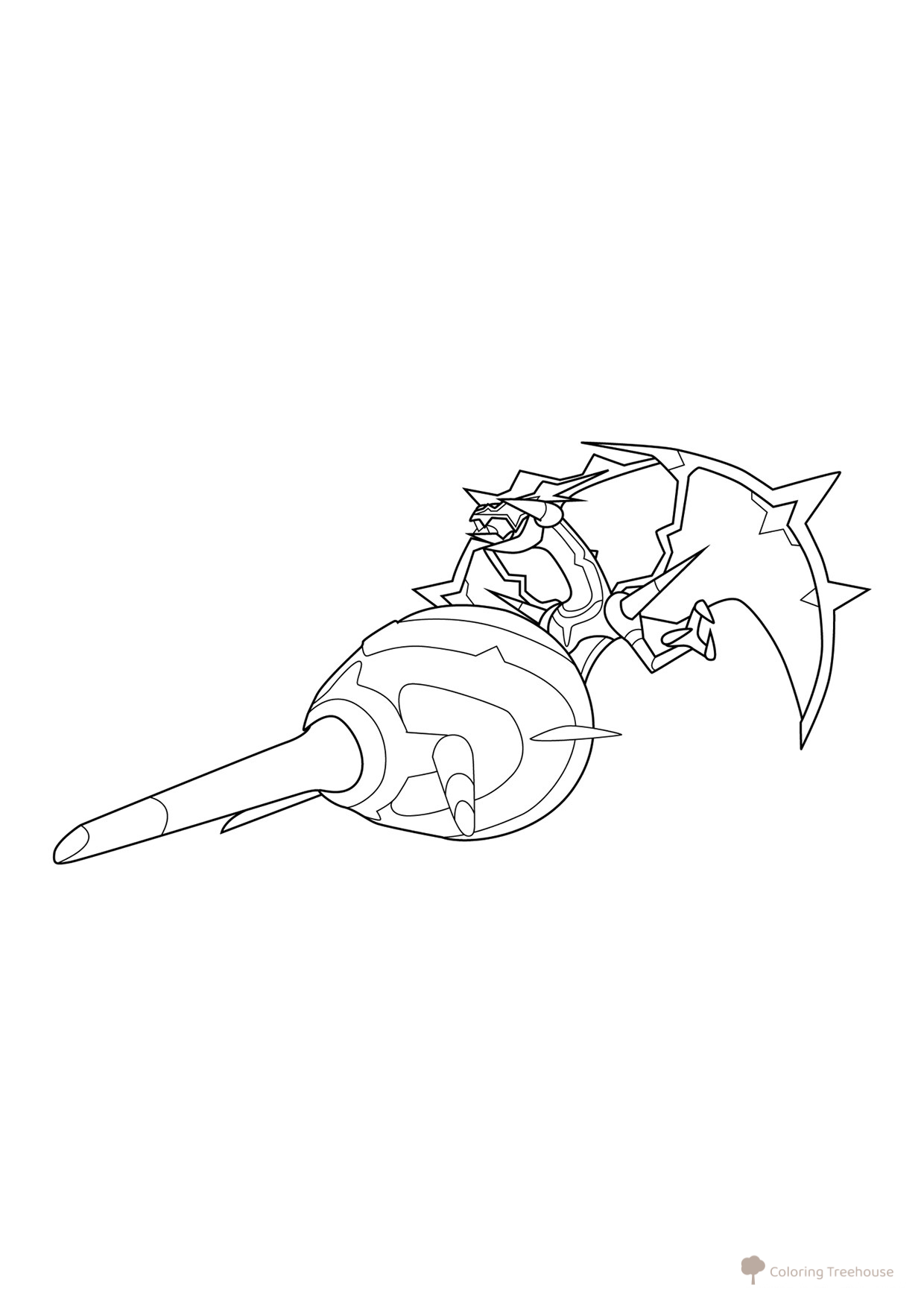 Pokémon Naganadel Coloring Page #0804 free printable Generation 7 Pokémon Coloring Pages coloring page