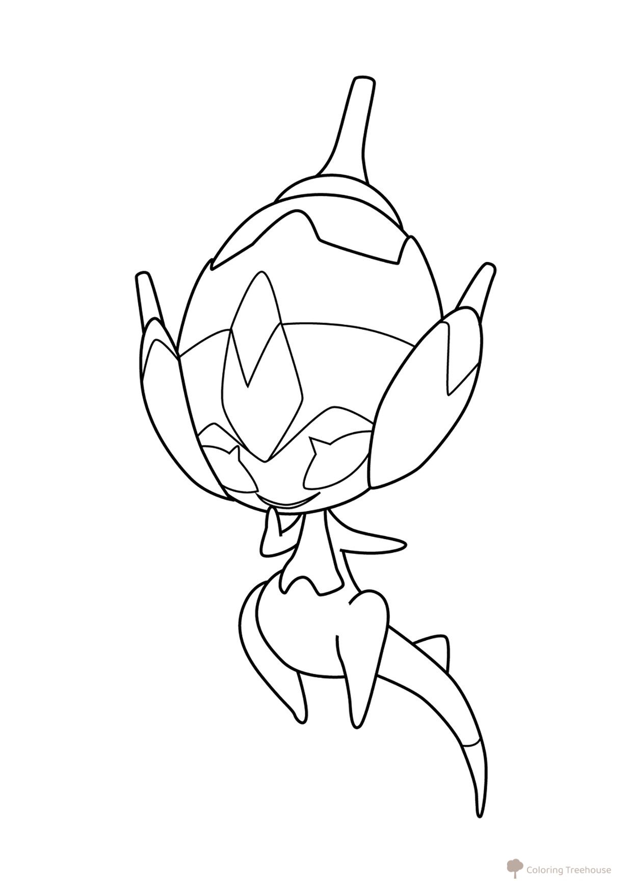 Página para colorear Pokémon Poipole #0803 dibujo para colorear gratis de Páginas para colorear — Pokémon (generación 7)