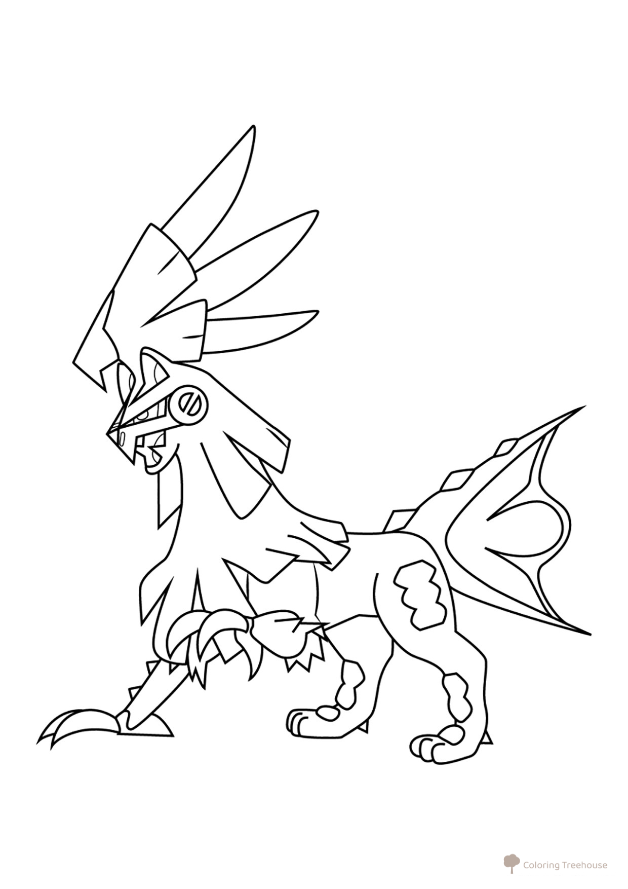 Página para colorear Pokémon Silvall #0773 dibujo para colorear gratis de Páginas para colorear — Pokémon (generación 7)