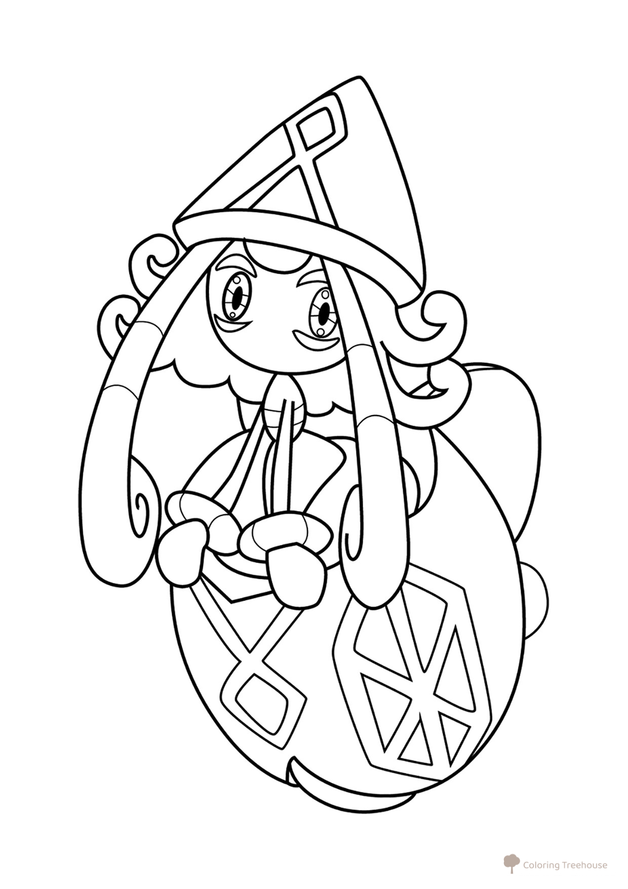 Pokémon Tapu Lele Coloring Page #0786 free printable Generation 7 Pokémon Coloring Pages coloring page