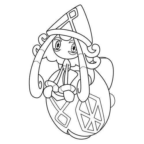 Pokémon Tapu Lele Coloring Page #0786 free printable Generation 7 Pokémon Coloring Pages coloring page