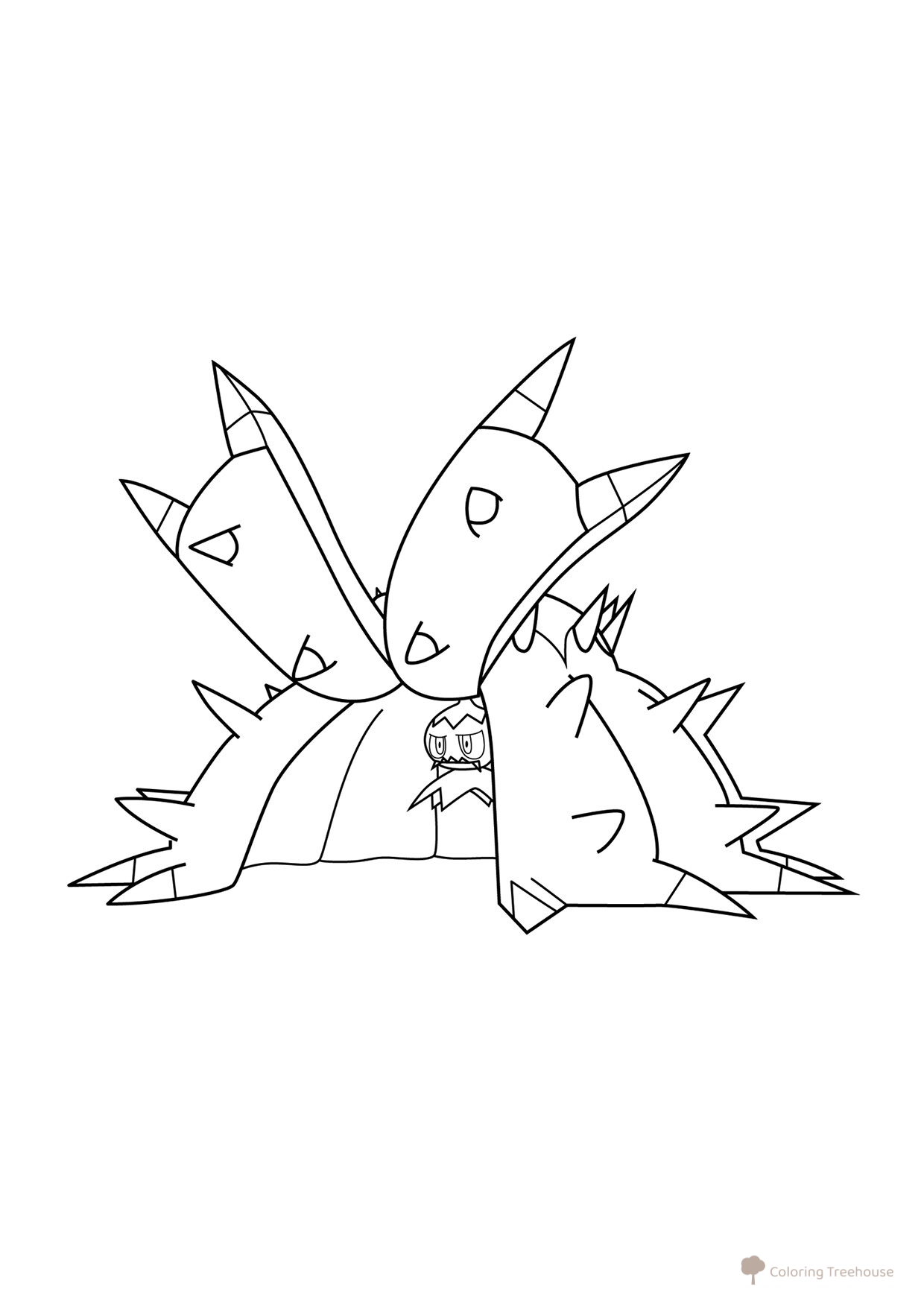 Página para colorear Pokémon Toxapex #0748 dibujo para colorear gratis de Páginas para colorear — Pokémon (generación 7)