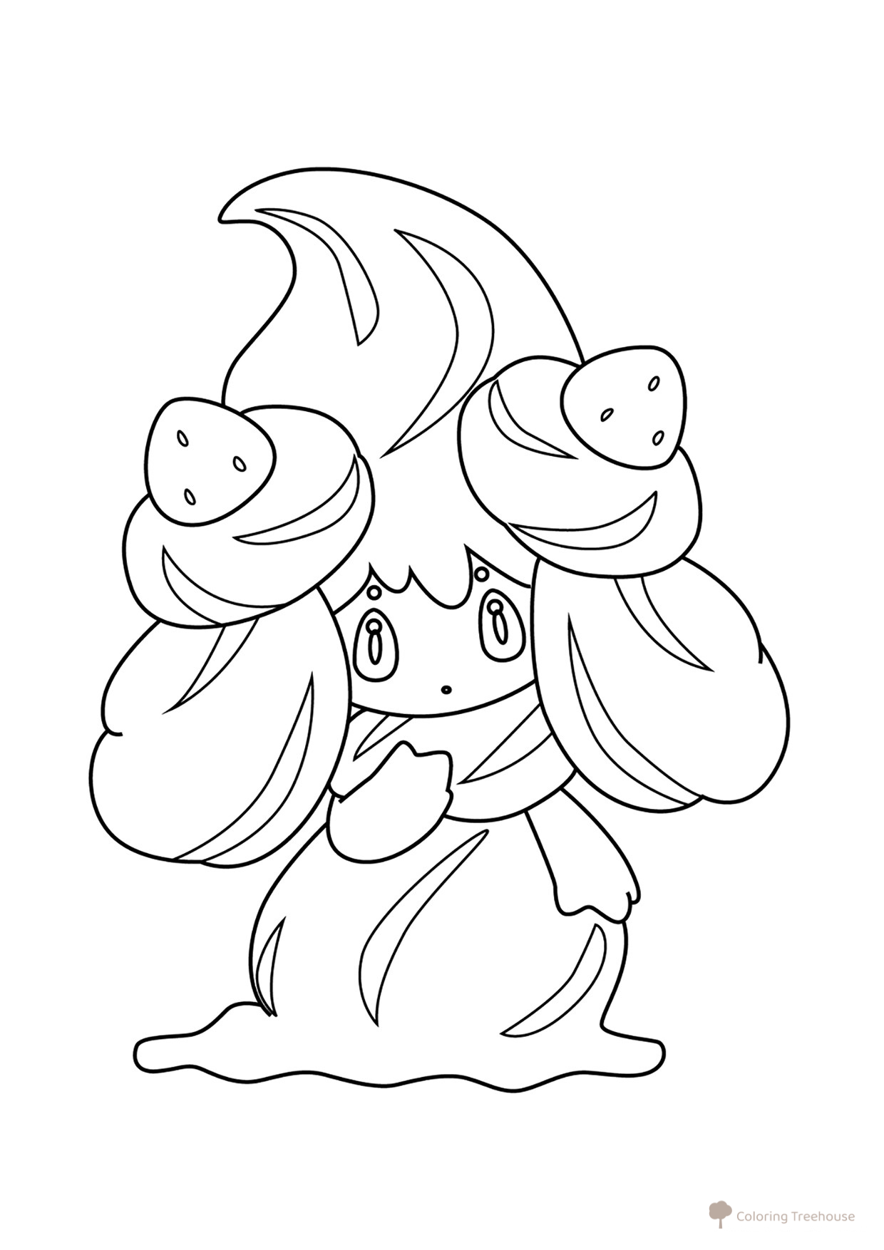 Página para colorear de Pokémon Alcremie #0869 dibujo para colorear gratis de Dibujos para colorear: Pokémon de la 8.ª generación