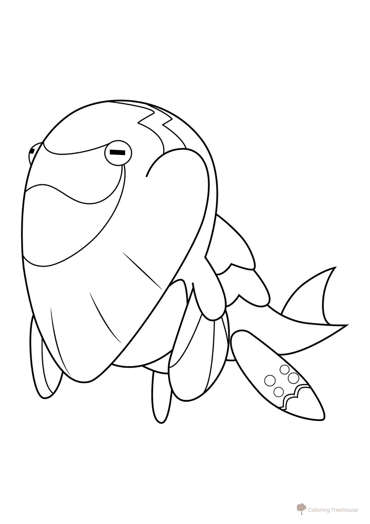 Página para colorear Pokémon Arctovish #0883 dibujo para colorear gratis de Dibujos para colorear: Pokémon de la 8.ª generación