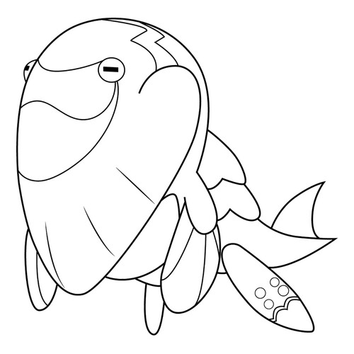 Página para colorear Pokémon Arctovish #0883 dibujo para colorear gratis de Dibujos para colorear: Pokémon de la 8.ª generación