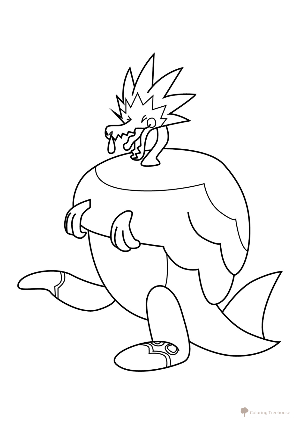 Página para colorear Pokémon Arctozolt #0881 dibujo para colorear gratis de Dibujos para colorear: Pokémon de la 8.ª generación