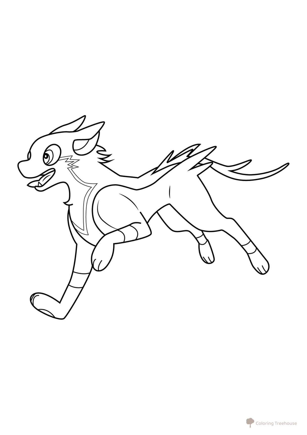 Boltund Pokemon Coloring Page #0836 free printable Gen 8 Pokémon Coloring Pages coloring page