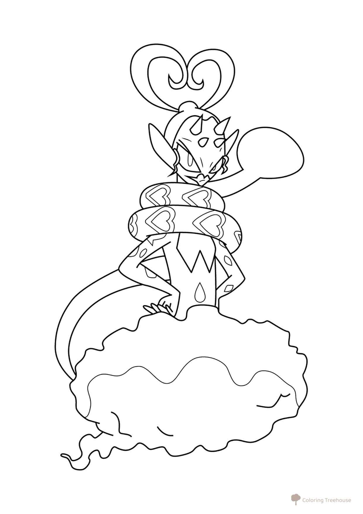 Página para colorear Pokémon Enamorus #0905 dibujo para colorear gratis de Dibujos para colorear: Pokémon de la 8.ª generación