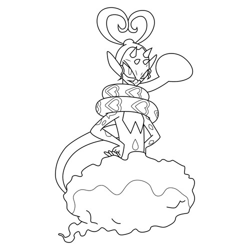 Página para colorear Pokémon Enamorus #0905 dibujo para colorear gratis de Dibujos para colorear: Pokémon de la 8.ª generación