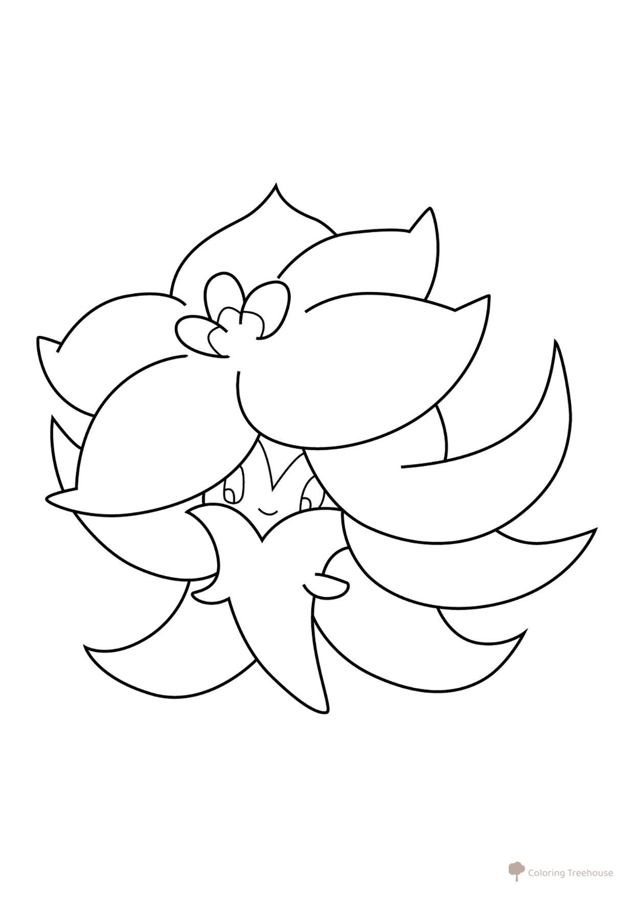Página para colorear de Pokémon Gossifleur #0829 dibujo para colorear gratis de Dibujos para colorear: Pokémon de la 8.ª generación