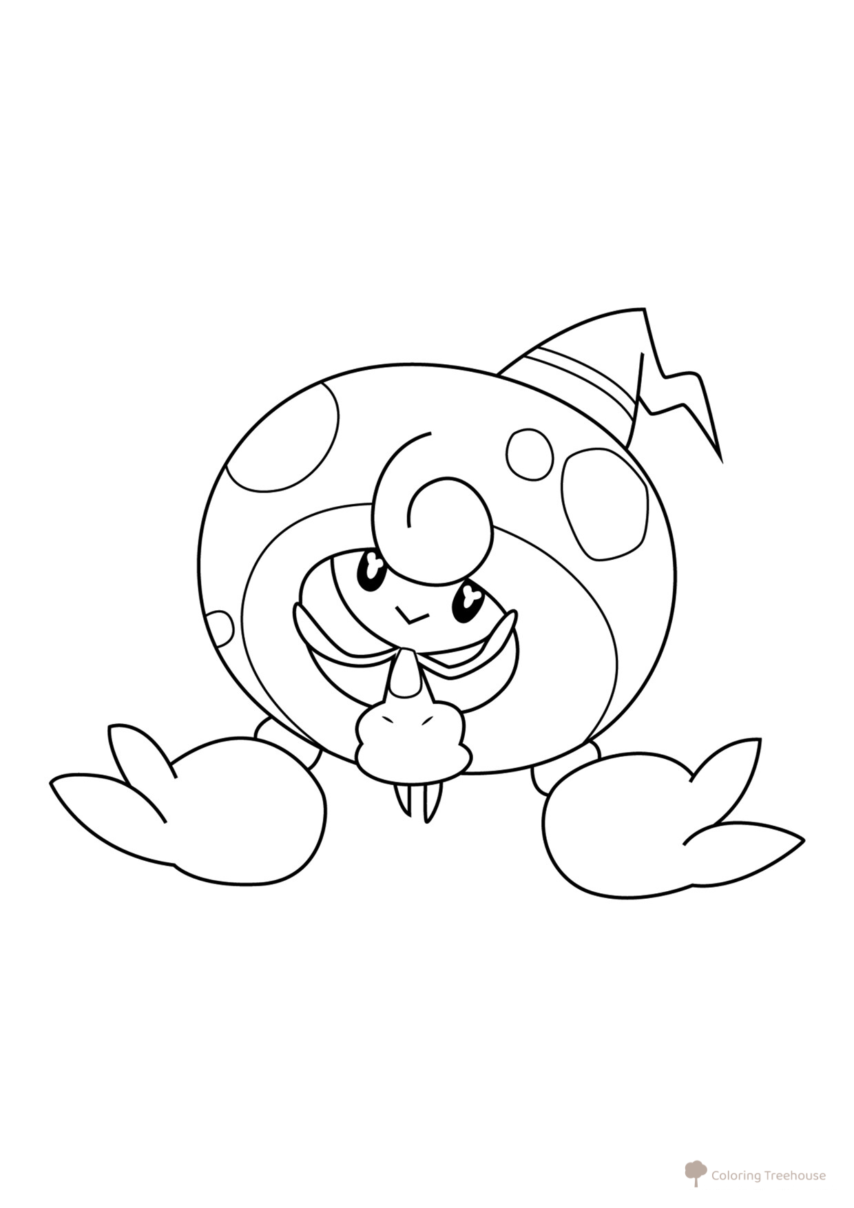 Pokémon Hattrem Coloring Page #0857 free printable Gen 8 Pokémon Coloring Pages coloring page