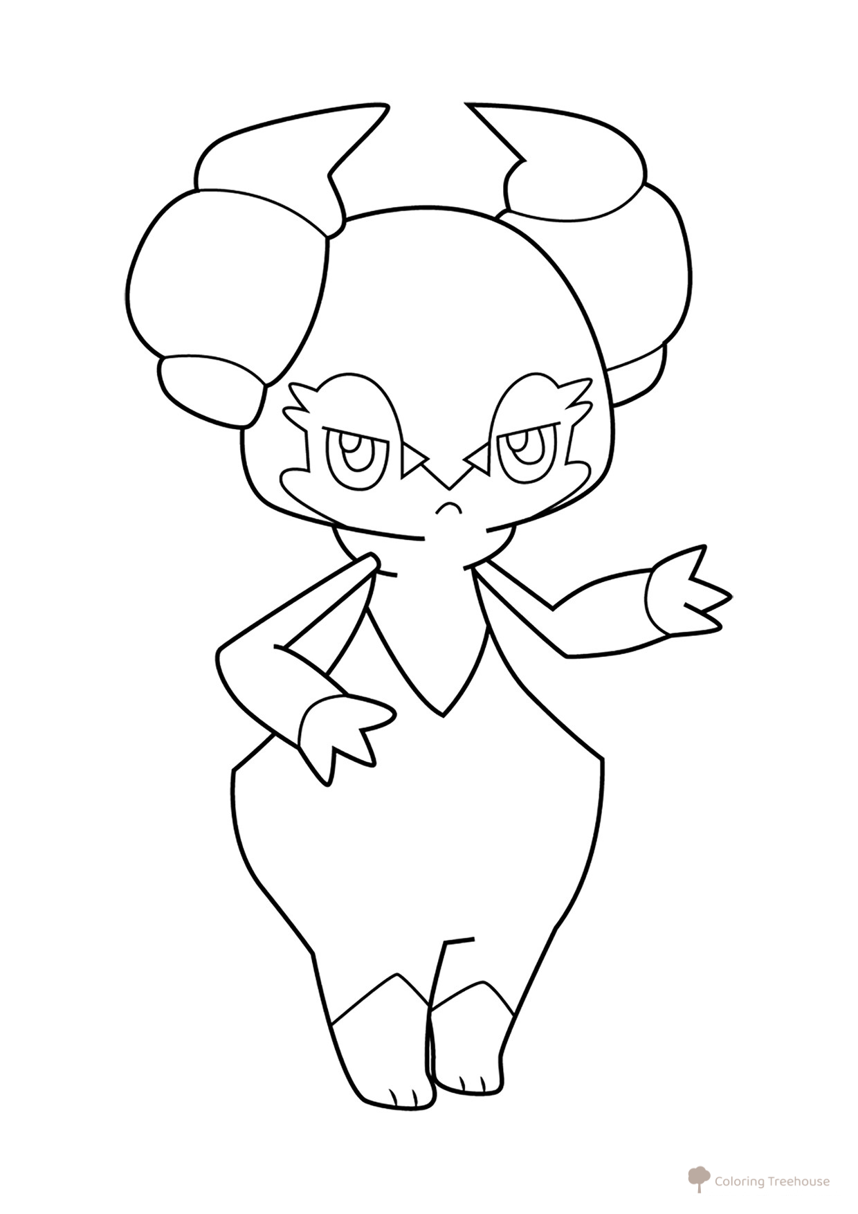 Pokemon Indidi Coloring Page #0876 free printable Gen 8 Pokémon Coloring Pages coloring page