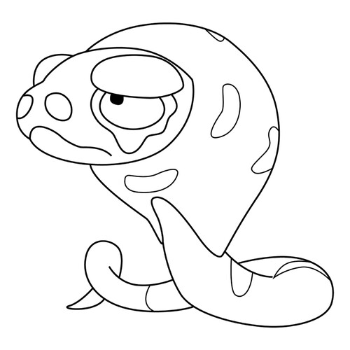 Página para colorear Pokémon Silicobra #0843 dibujo para colorear gratis de Dibujos para colorear: Pokémon de la 8.ª generación