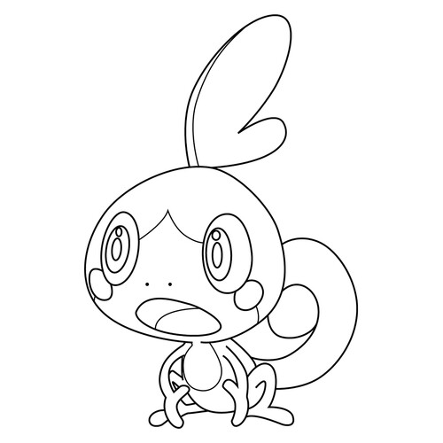 Página para colorear de Pokémon Sobble #0816 dibujo para colorear gratis de Dibujos para colorear: Pokémon de la 8.ª generación