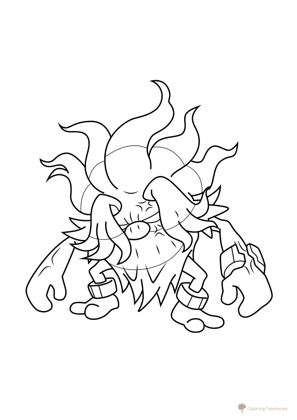 Annihilape Pokémon Coloring Page #0979 free printable Gen 9 Pokémon Coloring Pages coloring page
