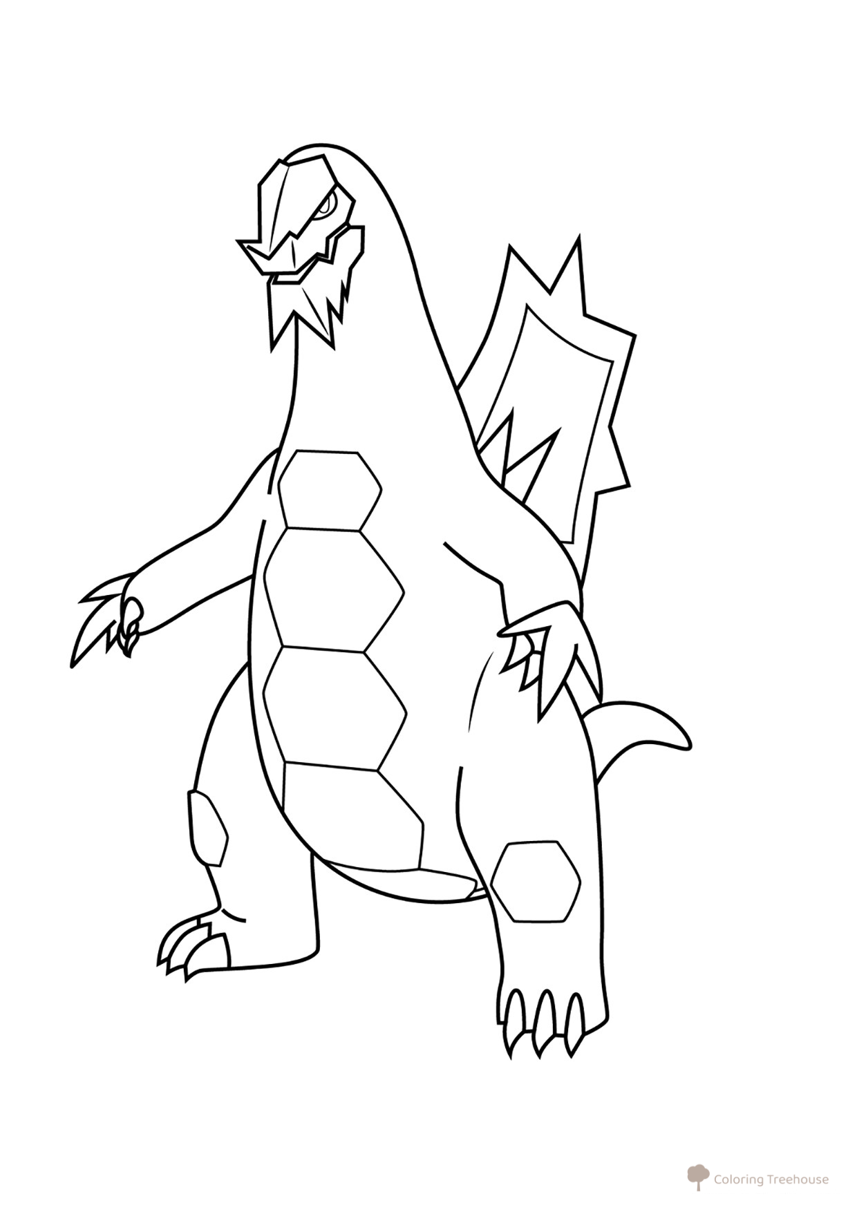 Página para colorear Pokémon Basculegion #0998 dibujo para colorear gratis de Páginas para colorear de Pokémon — 9.ª generación