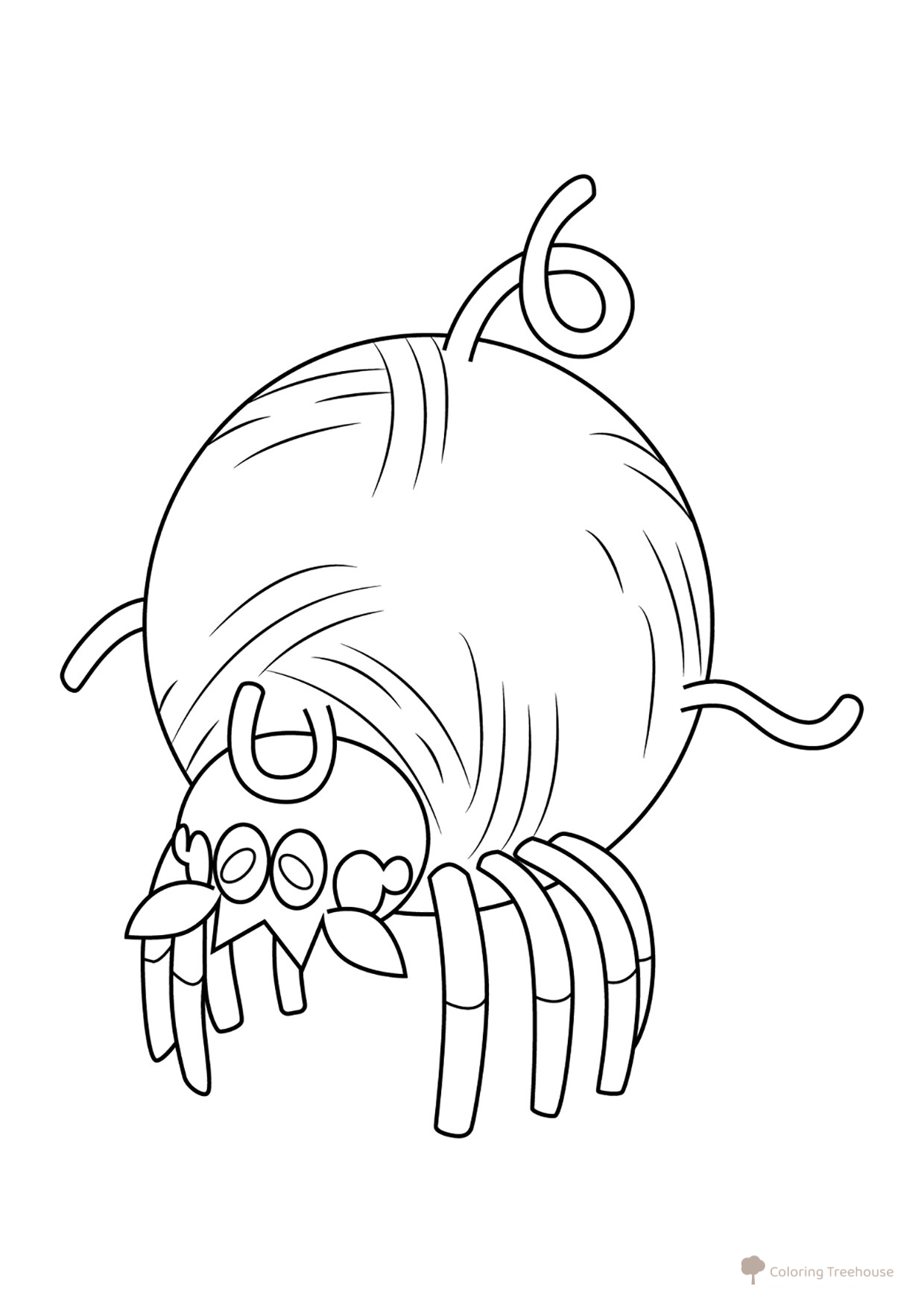 Página para colorear Pokémon Taruntura #0917 dibujo para colorear gratis de Páginas para colorear de Pokémon — 9.ª generación