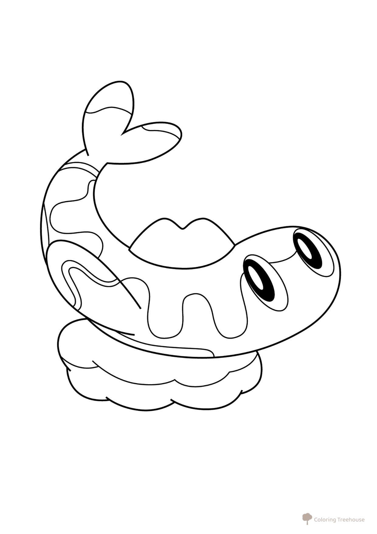 Tatsugiri Pokémon Coloring Page #0978 free printable Gen 9 Pokémon Coloring Pages coloring page