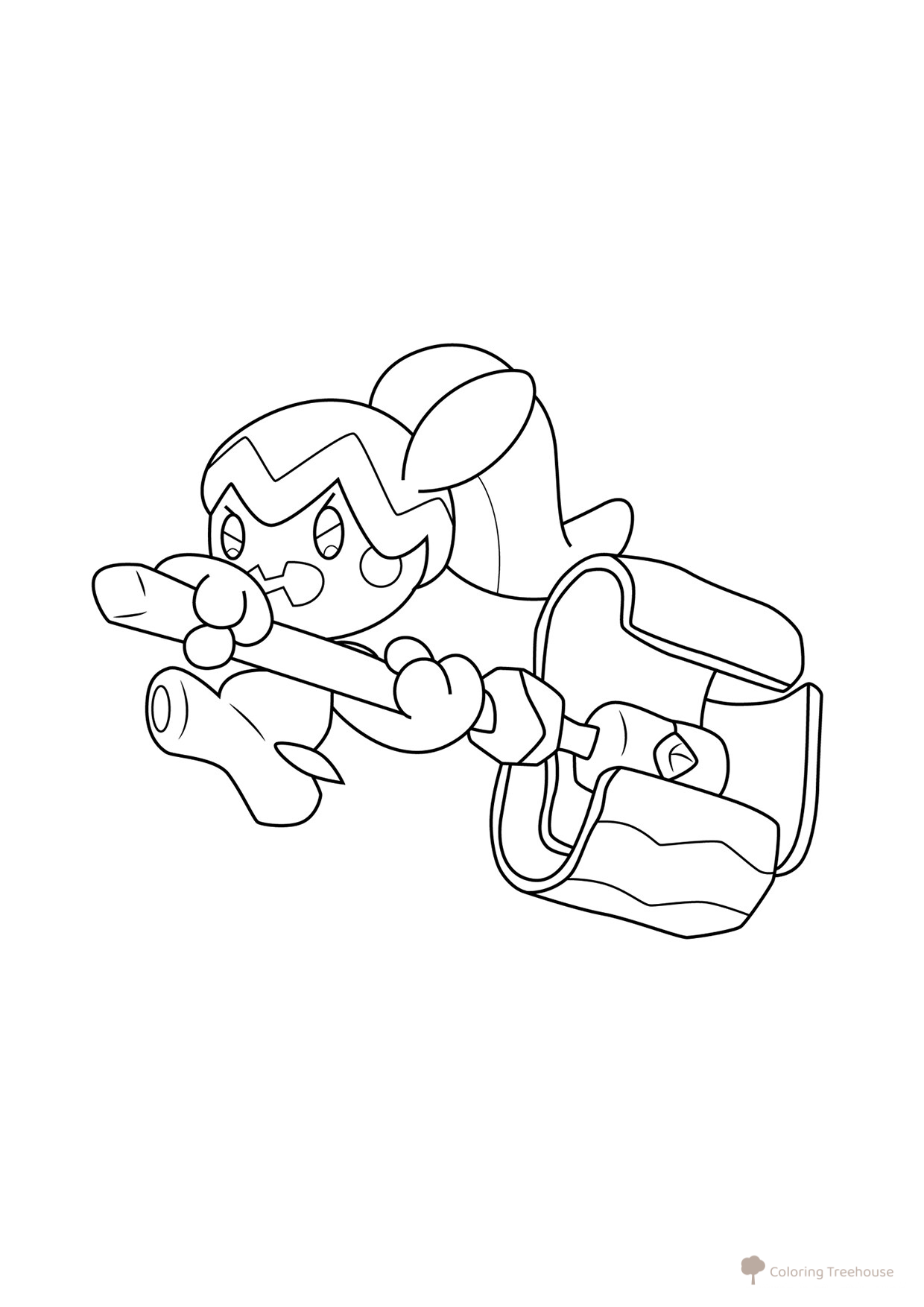 Pokemon Tinkataff Coloring Page #0958 free printable Gen 9 Pokémon Coloring Pages coloring page