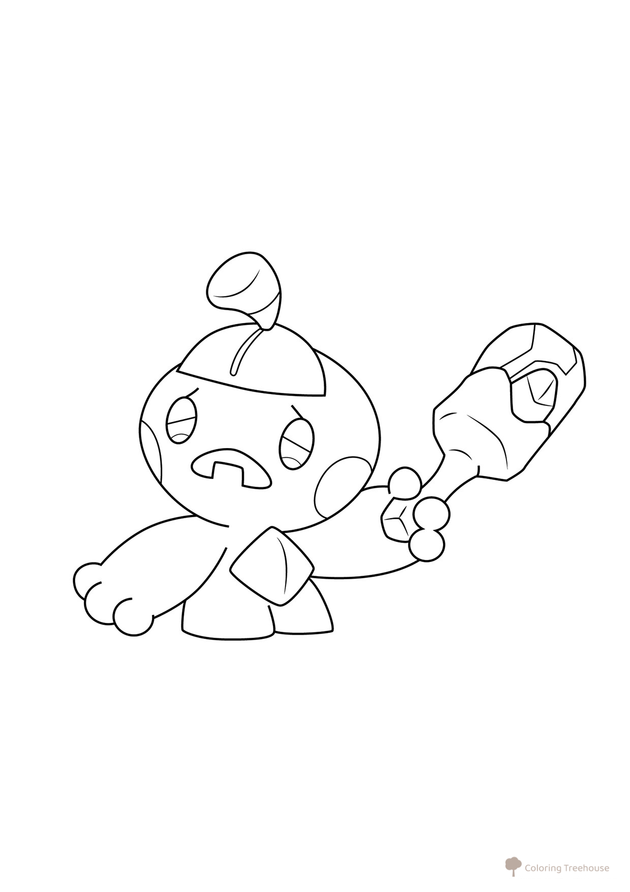 Pokémon Tinkatink Coloring Page #0957 free printable Gen 9 Pokémon Coloring Pages coloring page