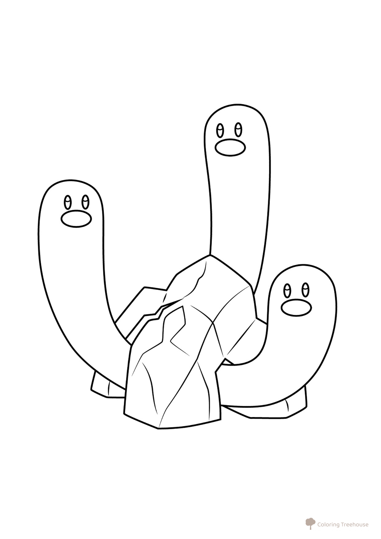 Pokémon Vagtrio Coloring Page #0961 free printable Gen 9 Pokémon Coloring Pages coloring page