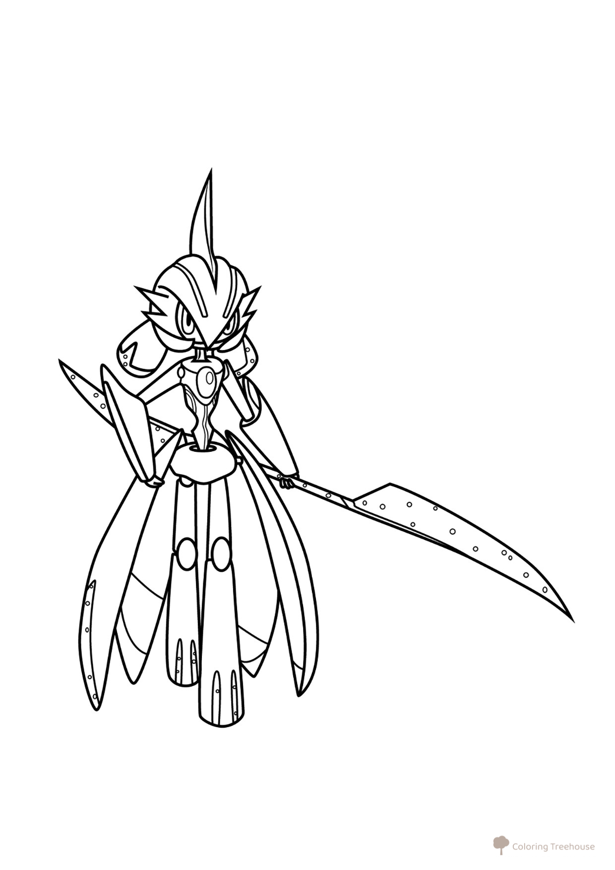 Iron Hero Pokémon Coloring Page #1006 free printable Gen 9 Pokémon Coloring Pages coloring page