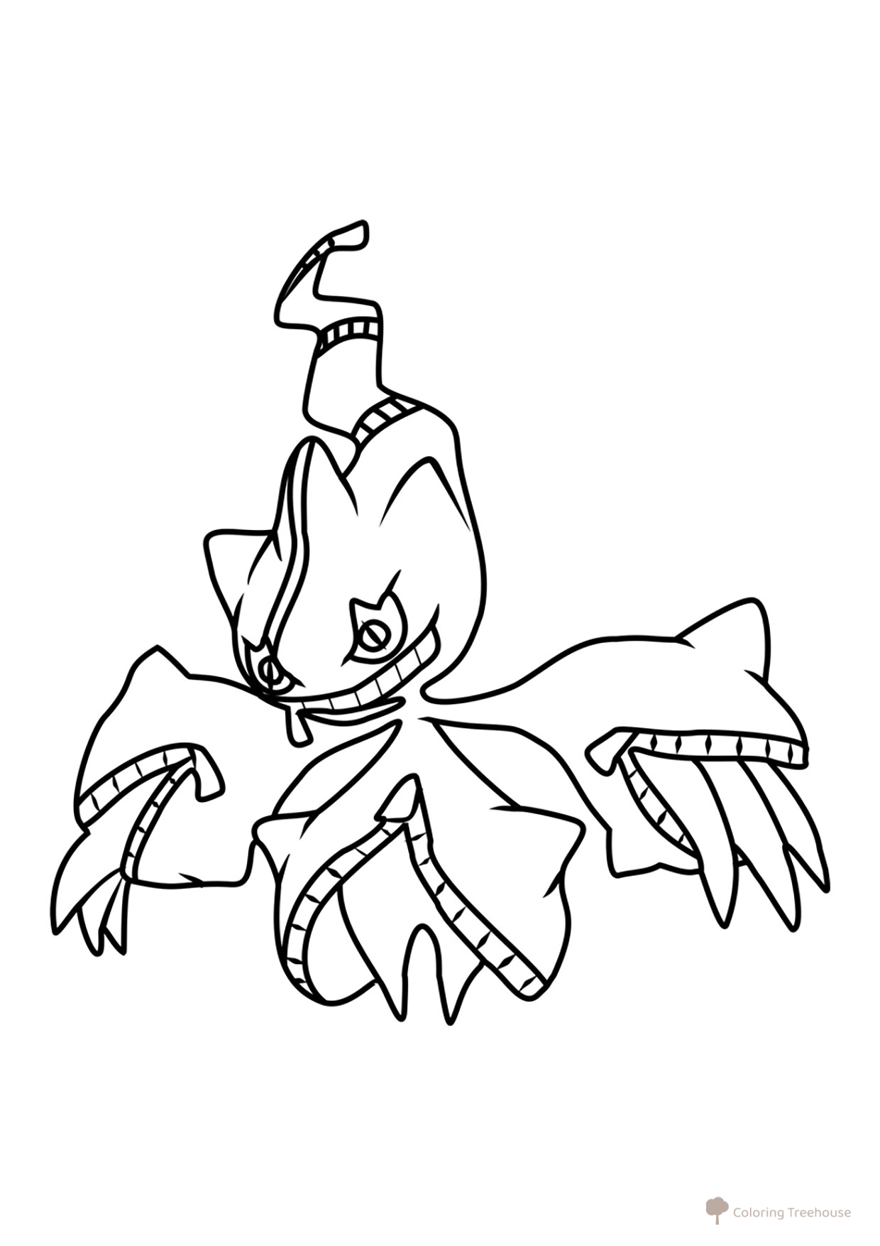 Página para colorear: Mega Banett dibujo para colorear gratis de Páginas para colorear de Mega Pokémon