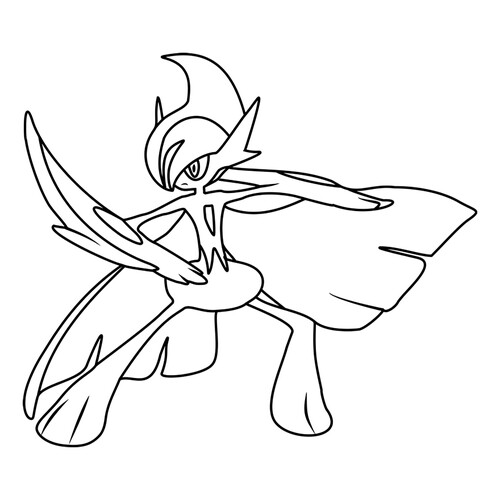 Página para colorear: Mega Galleyd dibujo para colorear gratis de Páginas para colorear de Mega Pokémon