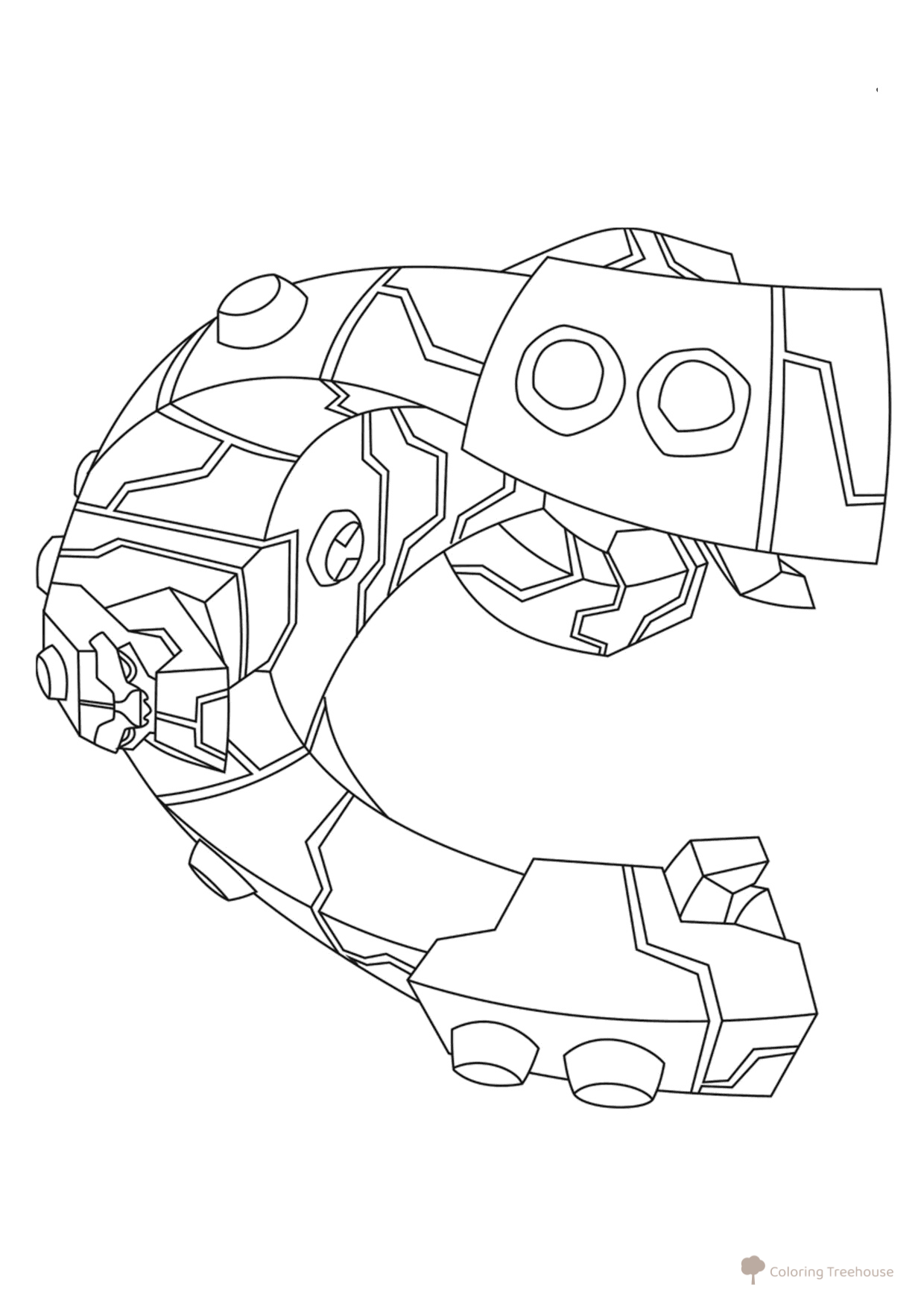 Bloks Coloring Page free printable Ben 10 Coloring Pages coloring page