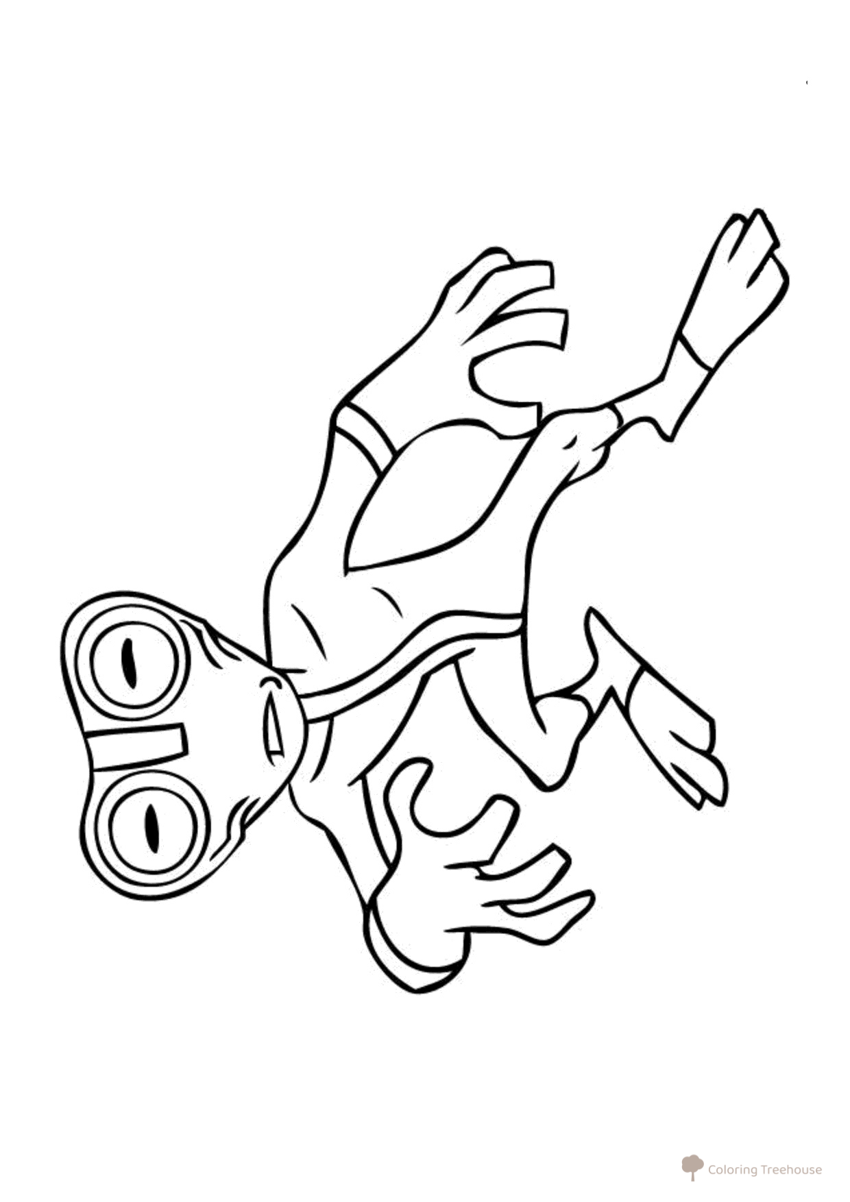 Página para colorear: Humanoide dibujo para colorear gratis de Ben 10 Coloring Pages