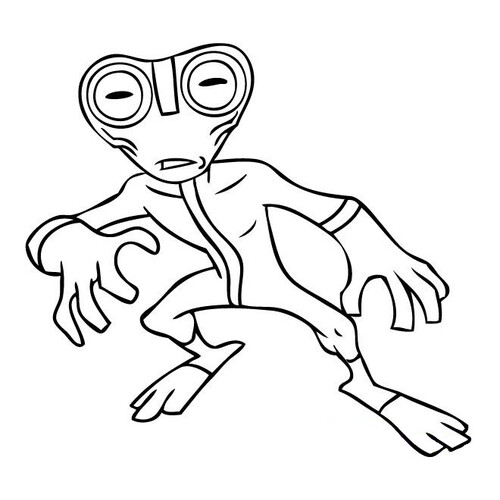 Página para colorear: Humanoide dibujo para colorear gratis de Ben 10 Coloring Pages