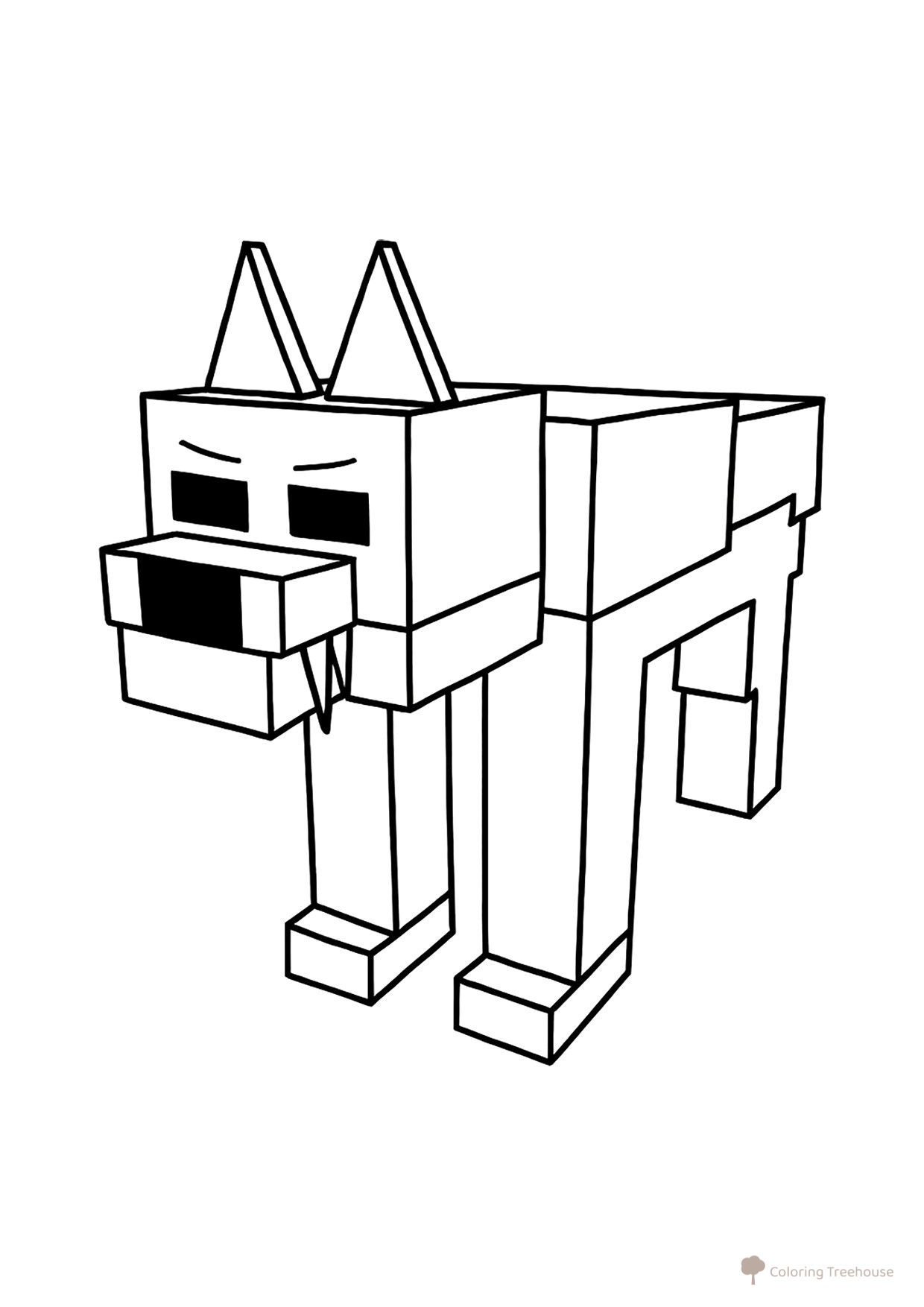 Página para colorear «Lobo alfa de 99 noches en el bosque» dibujo para colorear gratis de Páginas para colorear «99 noches en el bosque»