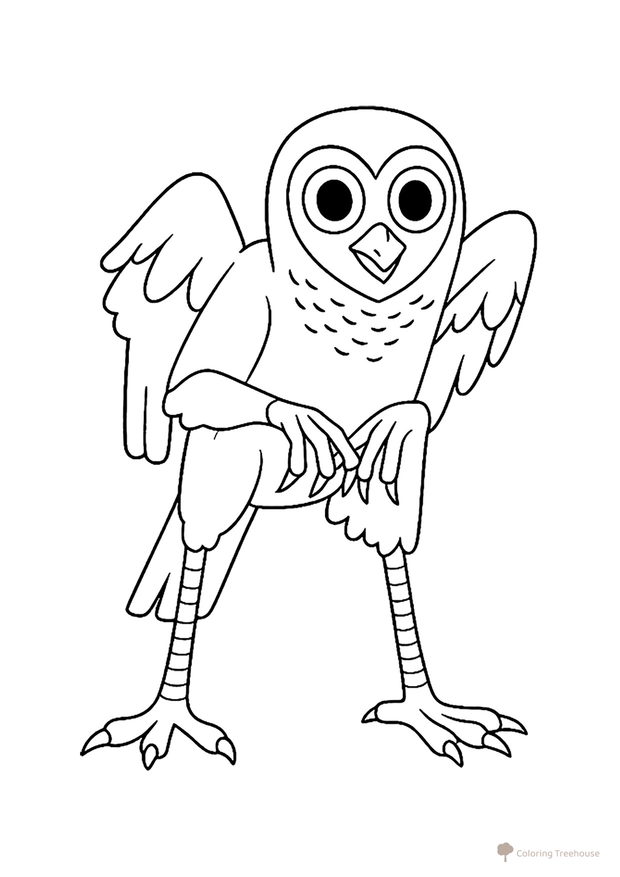 Página para colorear «Monstruo-Búho de 99 noches en el bosque» dibujo para colorear gratis de Páginas para colorear «99 noches en el bosque»