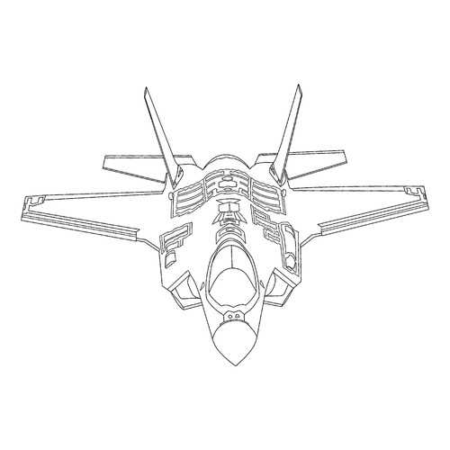 F-35 Fighter Jet Coloring Page free printable Fighter Jet Coloring Pages coloring page