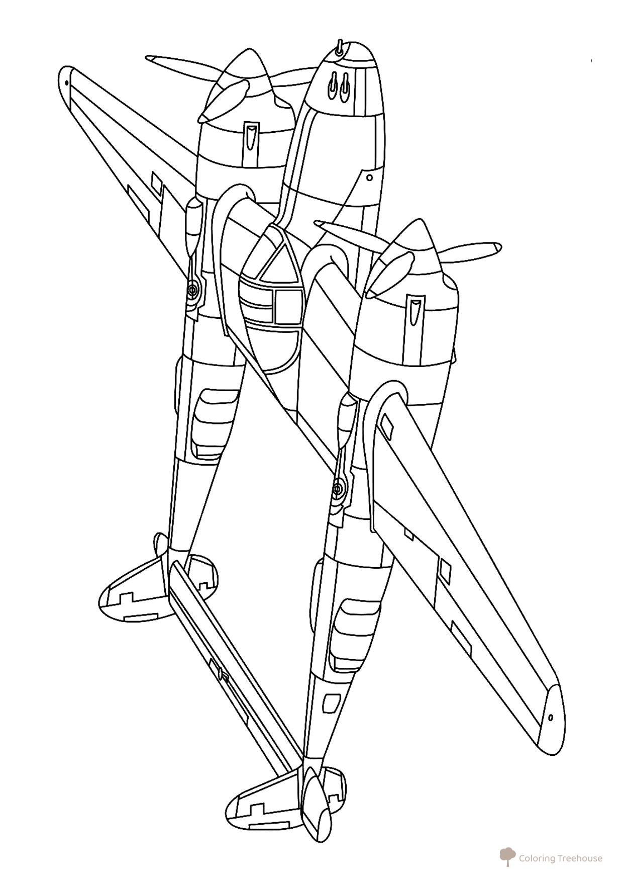 Reconnaissance Plane Coloring Page free printable Fighter Jet Coloring Pages coloring page