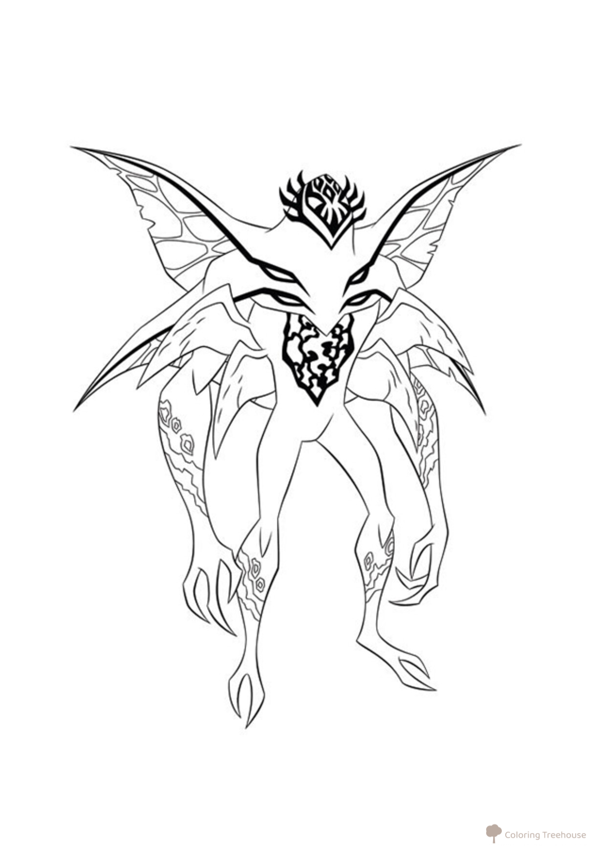 Página para colorear: Zhuk Stinkfly dibujo para colorear gratis de Ben 10 Coloring Pages