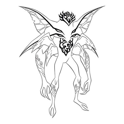 Página para colorear: Zhuk Stinkfly dibujo para colorear gratis de Ben 10 Coloring Pages